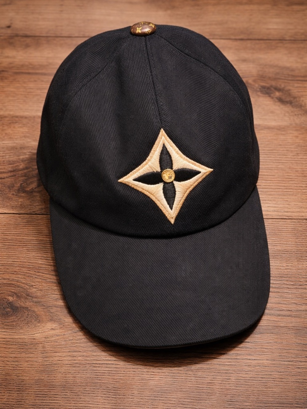 Louis Vuitton LV Monogram Day Logo Cotton Jacquard Baseball Cap Black M